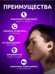 Беспроводные сенсорные наушники-вкладыши A6s black с шумоподавлением Bluetooth черные - зображення 4