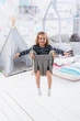 Подвесная Тканевая Детская качель Comfort + Серая - изображение 7