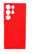 Чехол Silicone Case Box для Samsung Galaxy S23 Ultra бампер с микрофиброй красный - изображение 1