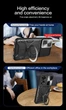 Чехол Magnetic Shield для OPPO A78 бампер противоударный с подставкой Black - изображение 2