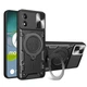 Чохол Magnetic Shield для Motorola Moto E13 протиударний бампер з підставкою Black - зображення 1