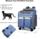 Візок-рюкзак для переноска собак і котів Voyager Pet LVGB2010 з телескопічною ручкою та 4-ма колесами, Синій - зображення 4