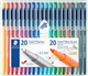 Zestaw Staedtler Triplus multi set 20 linerów + 20 markerów tekstowych (4007817330906) - obraz 1