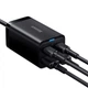 МЗП Baseus GaN3 Pro 65W (2 Type-C + 2 USB) + Кабель Type-C to Type-C 100W (1m) black - зображення 9