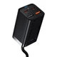 МЗП Baseus GaN3 Pro 65W (2 Type-C + 2 USB) + Кабель Type-C to Type-C 100W (1m) black - зображення 11