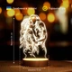 Светильник-ночник от USB "Пара целуется. Орнамент" - изображение 5