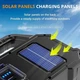 Акумуляторний LED ліхтар Power Bank із сонячною панеллю та бокова 2COB лампа USB вихід Exrta + Solar - зображення 4