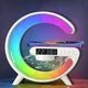 Настільна смарт-лампа нічник G63 RGB G-Smart Light з бездротовою зарядкою 10W і Bluetooth колонкою - изображение 6