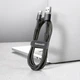 USB кабель Type-C роз'єм BASEUS Cafule Series (3m, 2A, 480 Mbps). Black - зображення 7