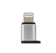 Перехідник Remax RA-USB2 Visual microUSB to Lightning срібний - зображення 5