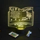 Именной светильник 3D, LED ночник учителю, подарок от учеников на выпускной (16 цветов свечения) под заказ (НЧ0031-1) - изображение 1