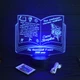 Именной светильник 3D, LED ночник учителю, подарок от учеников на выпускной (16 цветов свечения) под заказ (НЧ0031-1) - изображение 3