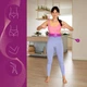 Хула-хуп з масажними виступами та обважнювачем One Fitness OHA01 фіолетовий - зображення 4