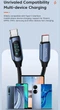 Кабель Type-c - Type-c 100W 2М Toocki Display PD3.0 QC4.0 FCP AFC Черный - изображение 3
