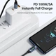 Кабель Type-c - Type-c 100W 2М Toocki Display PD3.0 QC4.0 FCP AFC Черный - изображение 10