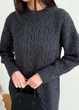 Платье Art Knit с узором жен. Оливия OVERSIZE графит - изображение 2