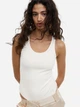 Боди-майка женская H&M A2010-1164793 M Молочная (8462481971) - изображение 2