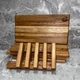 Комплект кухонных разделочных досок с подставкой из натурального дерева 4шт для подачи ручной работы - изображение 8