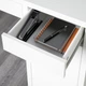 Письмовий стіл IKEA Мікке, білий, 105x50 см, 099.030.14 - зображення 12