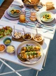 Піднос з 3 мисками IKEA TYNGDLÖS бамбук, білий (404.841.09) - зображення 7