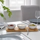 Піднос з 3 мисками IKEA TYNGDLÖS бамбук, білий (404.841.09) - зображення 12