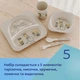 Набор детской посуды Canpol babies BONJOUR PARIS посуды 5 эл. красный (9/227_red) - изображение 10