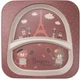 Набор детской посуды Canpol babies BONJOUR PARIS посуды 5 эл. красный (9/227_red) - изображение 3
