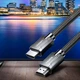 Кабель HDMI Ugreen HD135 2.1 сверхскоростной 8К 60 Гц 3.0 м Luxury Zinc Alloy Серый (1013-693-00) - изображение 4