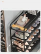 Стелаж для взуття Shoe rack Полиця для взуття (60х21х78.5см) Чорний - зображення 3