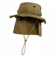 Панама тактическая Mil-Tec с хвостом защита шеи XL Койот BRIT.BOONIE R/S M.NECKFLAP COYOTE (12326105-905 XL) - изображение 1