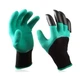 Рукавички граблі садові Garden Genie Gloves, пластикові наконечники кігті - зображення 4