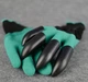 Рукавички граблі садові Garden Genie Gloves, пластикові наконечники кігті - зображення 6