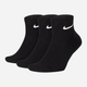 Набір чоловічих шкарпеток бавовняних Nike Everyday Cushioned Ankle 3pack SX7667-010 L 3 пари Чорний (888407234316) - зображення 1