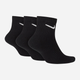 Набір чоловічих шкарпеток бавовняних Nike Everyday Cushioned Ankle 3pack SX7667-010 L 3 пари Чорний (888407234316) - зображення 2