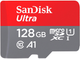 Карта памяти SanDisk microSDXC Ultra 128GB Class 10 UHS-I A1 + SD-adapter (SDSQUAB-128G-GN6MA) - изображение 2