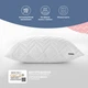 Подушка для сна IDEIA Nordic Comfort 50х70 Антиаллергенное волокно чехол со стежкой Белая (4820227285563) - изображение 6