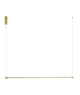 Підвісний світильник 20120 Gold Matt 20W 3000K 1600Lm розмір: Ø: 1.6cm L: 140cm H: 150cm - зображення 1