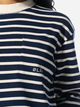 Longsleeve damski Olaf Stripe Sweatshirt WMN W140203-NAVY-WHITE S Granatowy (8720104767198) - obraz 3