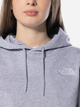 Bluza damska z kapturem krótka The North Face Essential Hoodie W "Light Grey Heather" NF0A7ZJDDYX M Szara (196247664973) - obraz 3