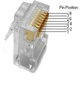 Коннектор 100шт RJ45 8P8C Cat5 Cat5e Cat6 RJ45 670029 - зображення 3
