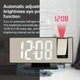 Цифровые часы c проекцией на потолок DS-3618LP Настольные с с зеркальным LED дисплеем Черный - изображение 4