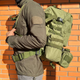 Рюкзак тактичний 50L khaki / 3 підсумки / баул - зображення 15