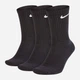 Набор мужских носков высоких хлопковых Nike Everyday Cushioned Crewack (SX7664-010) 34-38 3 пары Чорный (888407233593) - изображение 1