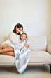 Плед IDEIA хлопок голубой детский 70х90 см вязаный с шапочкой (4820182657542) - изображение 5