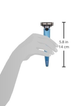 Бритва Bolin Webb R1-S Ferrara Mach3 Razor Blue в подарунковій коробці 1 станок 1 картридж - зображення 12