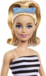 Lalka Mattel Barbie Fashionistas Doll nr 213 Blondynka w czarno-białym topie, 65. rocznica (HRH11) - obraz 2