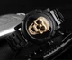 Мужские наручные часы Skmei Skull 9178 с черепом Black Gold - изображение 3