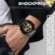 Мужские наручные тактические часы Skmei 1688 (Черные с золотистым) - изображение 7