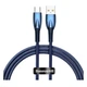 Кабель Baseus Glimmer Series 1 m USB-Type-C 100W CADH000403 блакитний - зображення 5