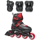Роликові ковзани Rollerblade Fury Combo 2023 black-red 29-33 07373600-741 - зображення 1